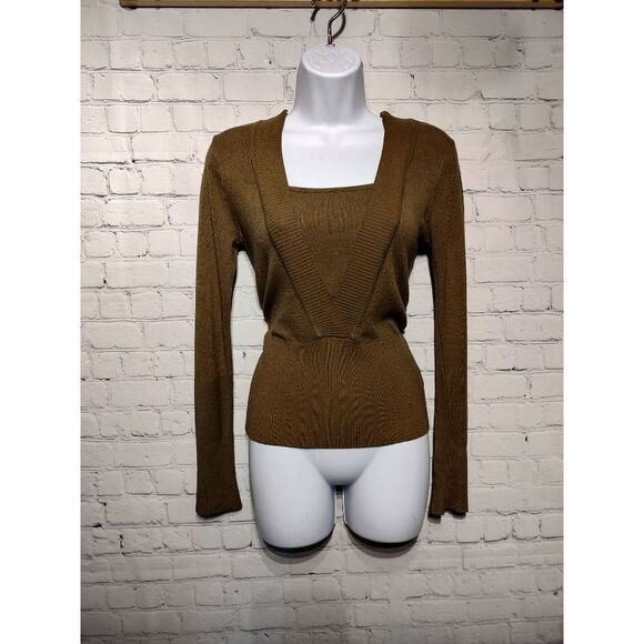Gran Oriente fitted knit lightweight sweater medium - Picture 1 of 5